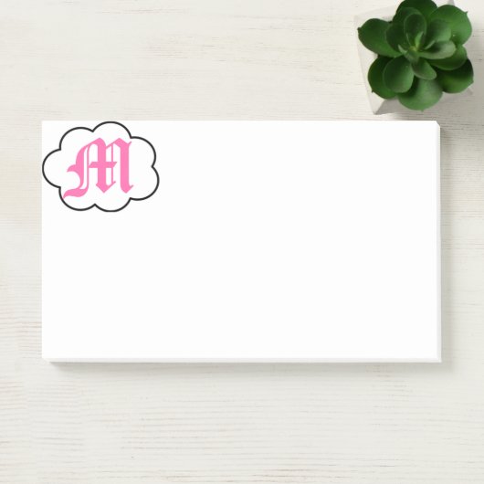 Initiaal M Monogram Opmerkingen Post-it® Notes (Kantoor)