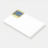 Initiaal M Monogram Post-it Opmerkingen Post-it® Notes (Schuin)