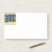 Initiaal M Monogram Post-it Opmerkingen Post-it® Notes (Op bureau)