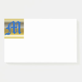 Initiaal M Monogram Post-it Opmerkingen Post-it® Notes