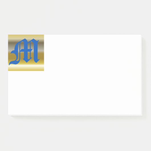 Initiaal M Monogram Post-it Opmerkingen Post-it® Notes (Voorkant)