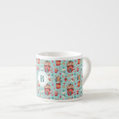 Initiaal, magische huizen & Snoep 6oz Espresso Cup Kop (Voorkant rechts)