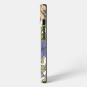 Initiaal Meiskleurige inktkunst  botanisch iPhone Hoesje (Linkerkant)