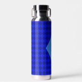 Initiaal met blauwe diamanten waterfles (Voorkant)