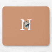 initiaal met griezelig, roze design muismat (Voorkant)