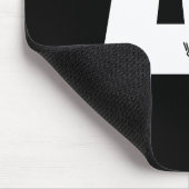 Initiaal met hangende kattendoekje muismat (Hoek)