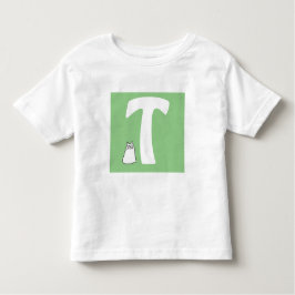 Initiaal met het kijken naar kattegek kinder shirts