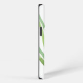  initiaal met Waterverf aan de grens Roze Groen iPhone Hoesje (Rechterkant)