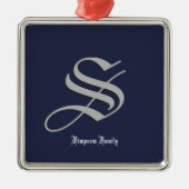 Initiaal Metalen Ornament (Voorkant)