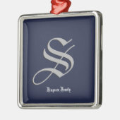 Initiaal Metalen Ornament (Links)