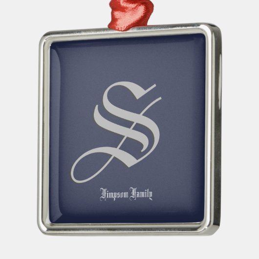 Initiaal Metalen Ornament (Links)