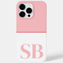 Initiaal minimalistisch monogram stijlvol Case-Mate iPhone 14 pro max hoesje