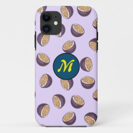 Initiaal monogegrammeerde schattige passievruchten Case-Mate iPhone case