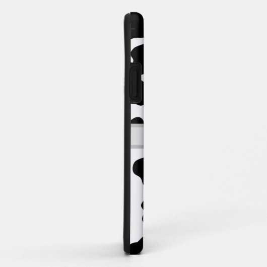 Initiaal monogram - Aangepaste koeienafdrukken Case-Mate iPhone Case (Achterkant/rechts)