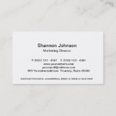 Initiaal Monogram C met Angel Wings, Halo Clouds Visitekaartje (Achterkant)