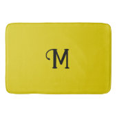 Initiaal Monogram Citrien Juweel Tone Effen kleur Badmat (Voorkant)