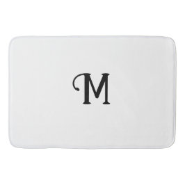 Initiaal Monogram Diamond Jewel Tone Effen kleur Badmat