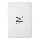 Initiaal Monogram Diamond Jewel Tone Effen kleur Badmat (Voorkant Verticaal)