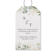 Initiaal Monogram Eucalyptus Botanicals Bruiloft