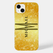 Initiaal monogram goudkleurige vlakken toevoegen j Case-Mate iPhone case (Achterkant)