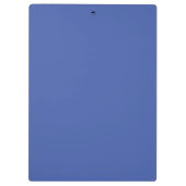 Initiaal monogram handgeschreven eigen naam blauw klembord (Achterkant)