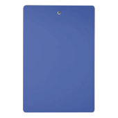 Initiaal monogram handgeschreven eigen naam blauw mini klembord (Achterkant)