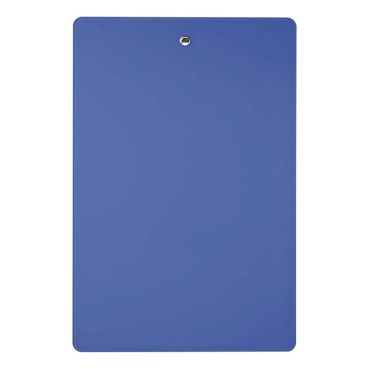 Initiaal monogram handgeschreven eigen naam blauw mini klembord (Achterkant)