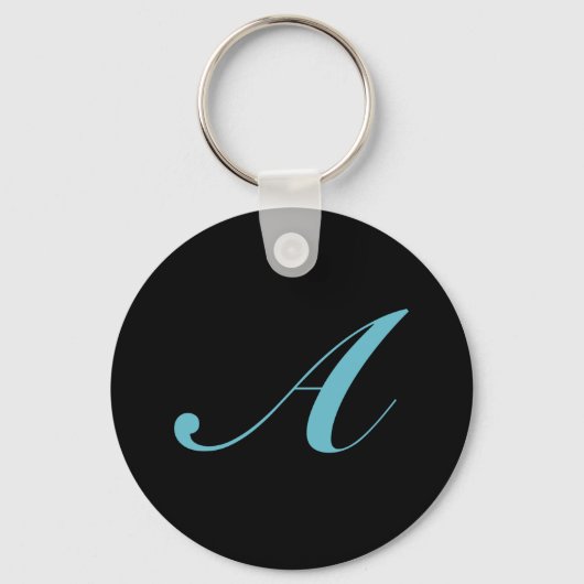 Initiaal monogram letter A Sleutelhanger (Voorkant)