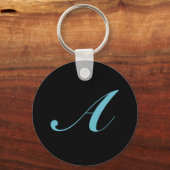 Initiaal monogram letter A Sleutelhanger (Voorkant)