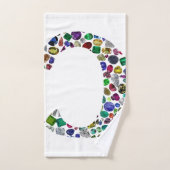Initiaal Monogram Letter C Trendy Bad Handdoek (Handdoek)