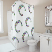 Initiaal Monogram Letter C Trendy Douchegordijn (In situ)