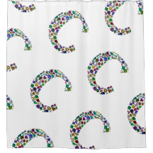 Initiaal Monogram Letter C Trendy