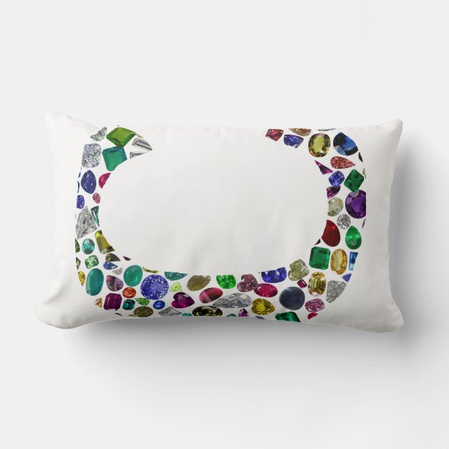 Initiaal Monogram Letter C Trendy Kussen (Voorkant)