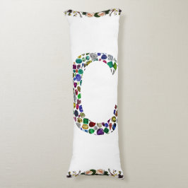 Initiaal Monogram Letter C Trendy Lichaamskussen