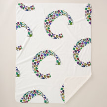 Initiaal Monogram Letter C Trendy