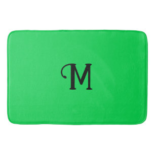 Initiaal Monogram Malachiet Jewel Tone Solid Color Badmat