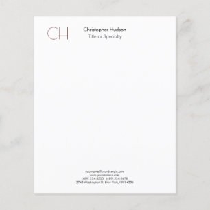 Initiaal Monogram Modern Minimalistisch Eenvoudig