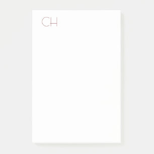 Initiaal Monogram Modern Minimalistisch Eenvoudig Post-it® Notes