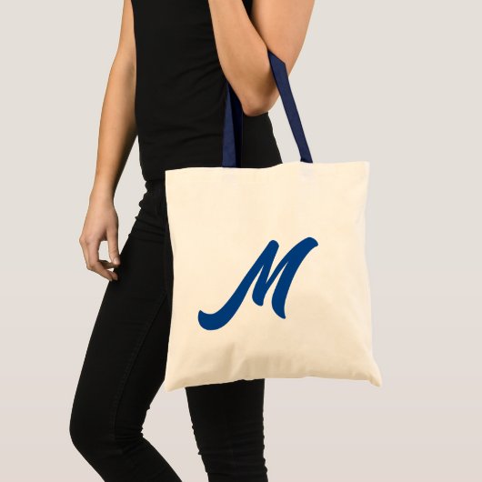Initiaal | Monogram Moderne Trendy Canvas tas (Voorkant (product))