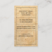 Initiaal monogram naam corporatief, executive visitekaartje (Achterkant)