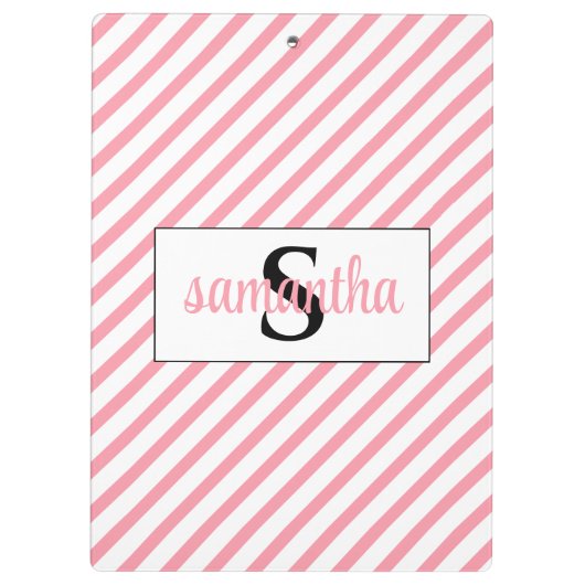 Initiaal monogram naam klembord (Achterkant)