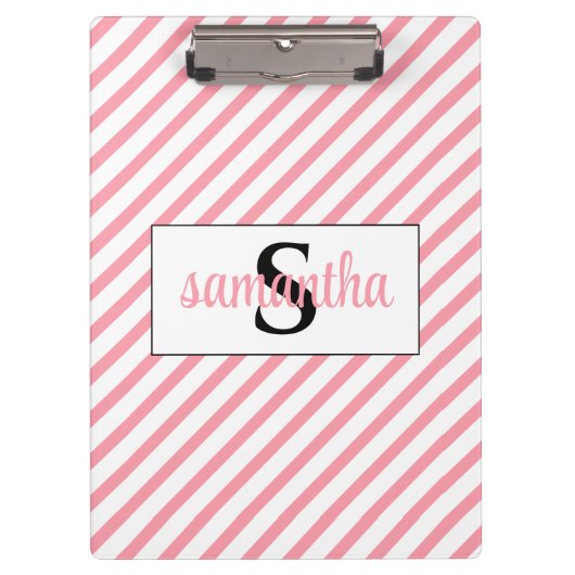 Initiaal monogram naam klembord (Voorkant)