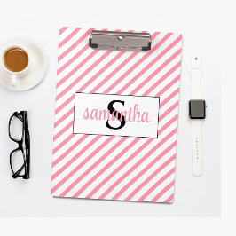 Initiaal monogram naam klembord