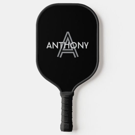 Initiaal monogram naam pickleball paddle (Achterkant)