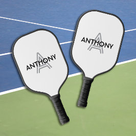 Initiaal monogram naam pickleball paddle