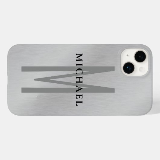Initiaal monogram professionele afbeelding voegt j Case-Mate iPhone case (Achterkant (horizontaal))