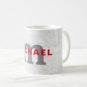 Initiaal monogram professionele afbeelding voegt j koffiemok (Voorkant rechts)