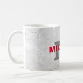 Initiaal monogram professionele afbeelding voegt j koffiemok (Links)