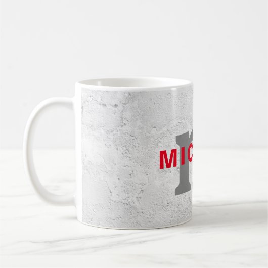 Initiaal monogram professionele afbeelding voegt j koffiemok (Links)