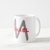 Initiaal monogram professionele afbeelding voegt j koffiemok (Voorkant rechts)